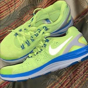 Nike lunarglide 4 blue yellow 6.5Y